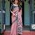 pink  ready to wear saree with  blouse