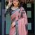 pink  ready to wear saree with  blouse