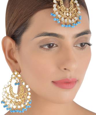 Traditional Kundan Dangler Earrings Set 4