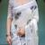 off white  ready to wear saree with  blouse