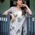 off white  ready to wear saree with  blouse