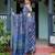 blue  ready to wear saree with  blouse