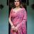 pink  ready to wear saree with  blouse