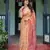 peach  ready to wear saree with  blouse