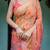 peach  ready to wear saree with  blouse