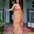 peach  ready to wear saree with  blouse