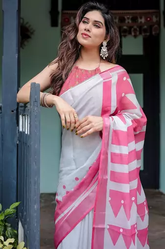 grey  ready to wear saree with  blouse