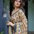 light yellow  ready to wear saree with  blouse