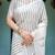 off white  ready to wear saree with  blouse