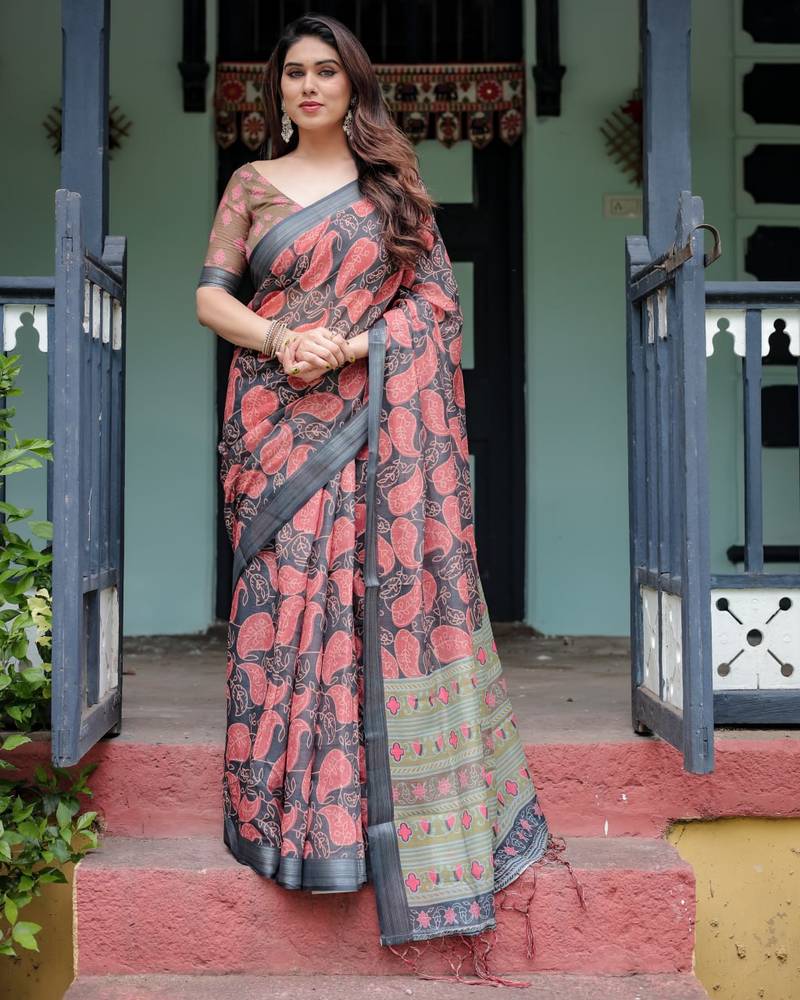 light black  ready to wear saree with  blouse
