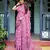 pink  ready to wear saree with  blouse
