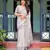 greay  ready to wear saree with  blouse
