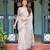 greay  ready to wear saree with  blouse