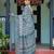 teal blue  ready to wear saree with  blouse