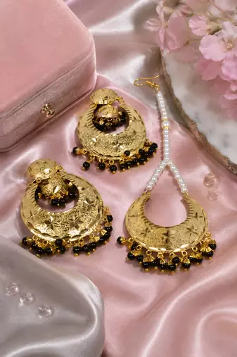 Punjabi Chandbali & Maang Tikka Set