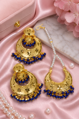 Royal punjabi earrings & tikka 2