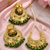 Gold plated chandbali set