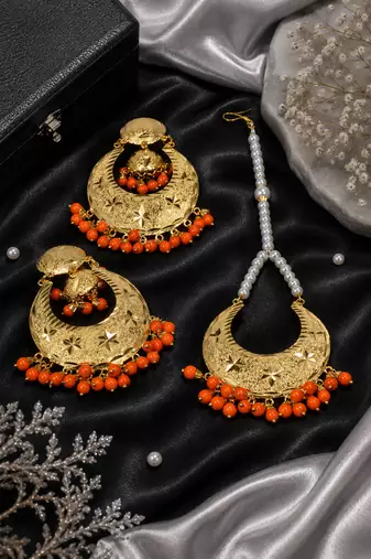 Punjabi festive earring tikka set