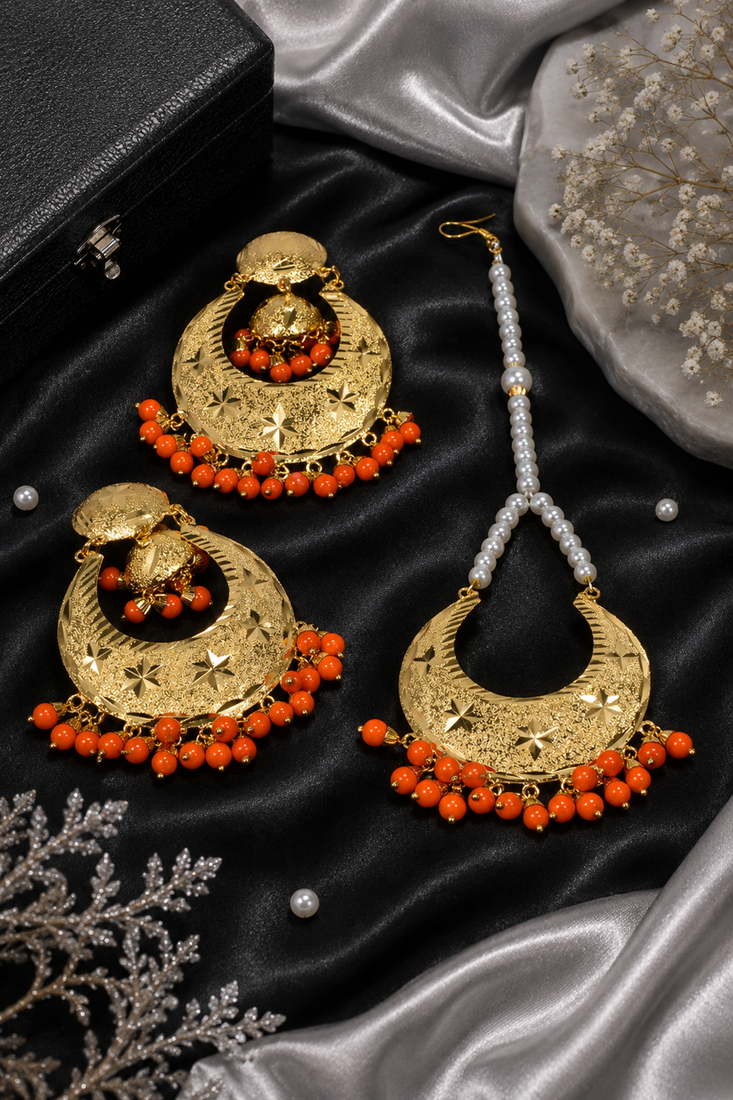 Punjabi festive earring tikka set