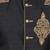 Black hand embroidered art silk sherwani for men