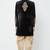 Black hand embroidered velvet sherwani for men