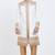 White hand embroidered art silk sherwani for men