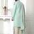 Pista green hand embroidered teri rayon sherwani for men