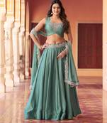 Bridesmaid Special Rangoli Silk Sequence & Thread Work Lehenga Choli