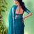 Traditional self print & heavy metallic zari border saree with blouse