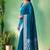 Traditional self print & heavy metallic zari border saree with blouse