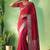 Traditional self print & heavy metallic zari border saree with blouse