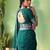 Traditional self print & heavy metallic zari border saree with blouse