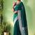 Traditional self print & heavy metallic zari border saree with blouse