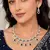 Multi-Gemstone Teardrop Statement Necklace and Earring Set, Silver-Tone Bridal Prom Jewelry