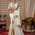 Elegant Off White Floral Print Saree for Women