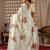 Elegant Off White Floral Print Saree for Women