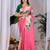 Elegant Pink Floral Print Saree for Women