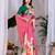 Elegant Pink Floral Print Saree for Women
