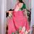 Elegant Pink Floral Print Saree for Women