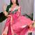 Elegant Pink Floral Print Saree for Women
