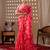 Elegant Red Floral Print Saree for Women