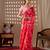 Elegant Red Floral Print Saree for Women