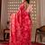 Elegant Red Floral Print Saree for Women