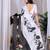 Elegant Black Floral Print Saree for Women