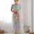 sky blue  georgette foil print  saree