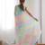 sky blue  georgette foil print  saree