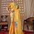 Elegant Yellow Floral Print Saree for Women