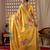 Elegant Yellow Floral Print Saree for Women