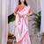 Elegant White Floral Print Saree for Women