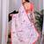 Elegant White Floral Print Saree for Women